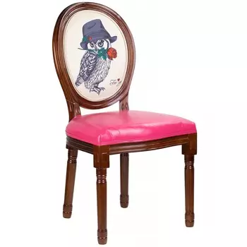 Стул Glasar Сова с розой 48х46х96 см