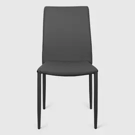 Стул Hebei Lejiang 53x43x92 см серый искусственная кожа