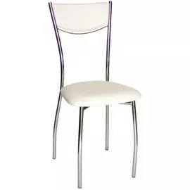 Стул Leset 1308 хром + белый