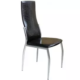 Стул Leset 7312 хром + черный крокодил