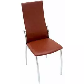 Стул Leset 7312 хром + коричневый