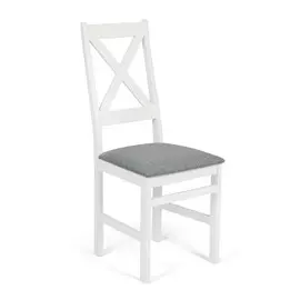 Стул TC Crossman 100x41x40 см White ткань серый