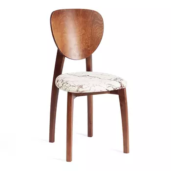 Стул TC Diamante коричневый, ткань Крекс Айвори 42x42x85 см