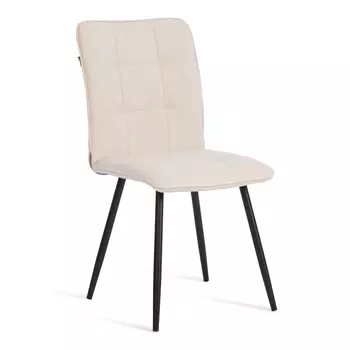 Стул TC Modern Bari флок молочный с чёрным 46х55х89 см