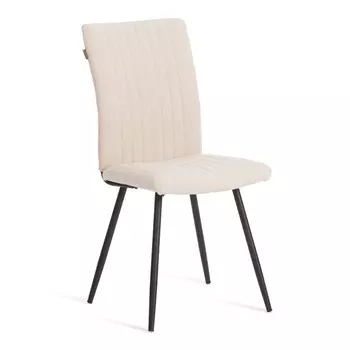 Стул TC Monte Carlo флок молочный с чёрным 48х55х93 см