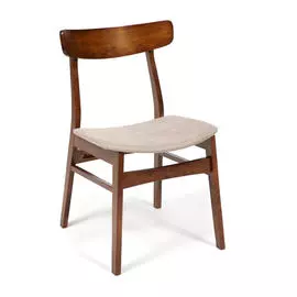 Стул ТС 52.5х46.5х78 см тёмный дуб/бежевый