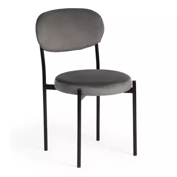Стул ТС серый с черными ножками 47х54х82 см