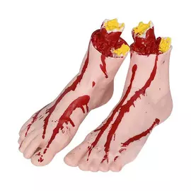 Ступни оторванные Long cheng yiwu city бежево-красные