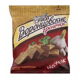 Сухарики-гренки Воронцовские со вкусом чеснока 60 г