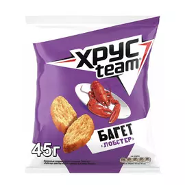 Сухарики Хрусteam Багет Лобстер 45 г