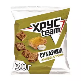 Сухарики Хрусteam Холодец с хреном 30 г