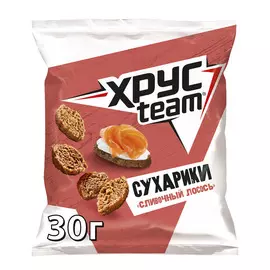 Сухарики Хрусteam Сливочный Лосось 30 г