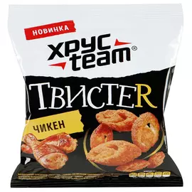 Сухарики Твистер ХрусTeam Чикен, 45 г
