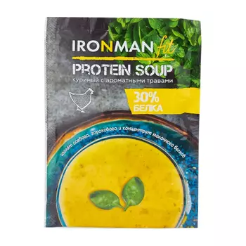 Сухой белковый суп Ironman Куриный, 20 г