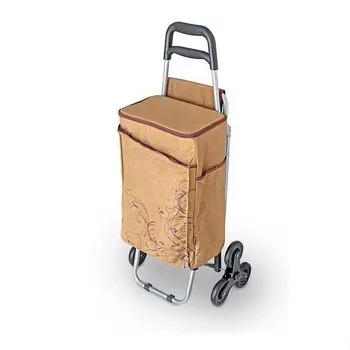 Сумка-холодильник на колесиках Thermos Wheeled Shopping Trolley коричневая 28 л