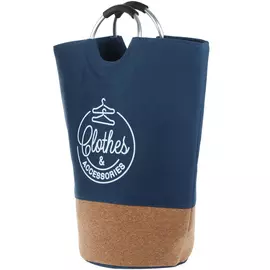 Сумка льняная Mercury с пробкой 50х66х30 см синяя