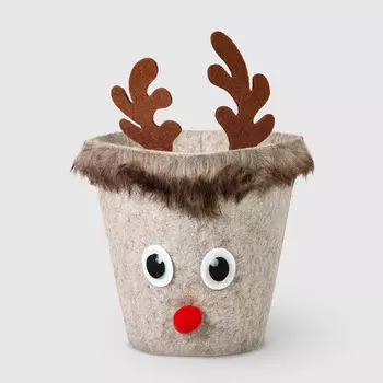 Сумка подарочная Sinowish олень войлок 18х18х28 см