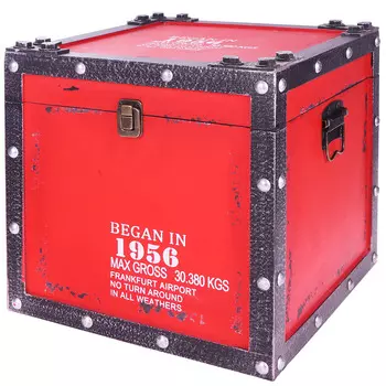 Сундук-лофт Fuzhou fashion home Began in красный 30х30х30 см