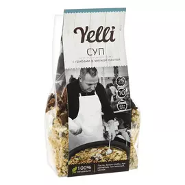 Суп Yelli с грибами и мелкой пастой 250 г