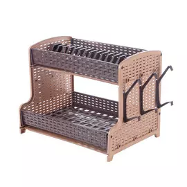 Сушилка для посуды Violet роттанг кофейный 41,5*29*10,5 см