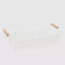 Сушилка для посуды Yikai белая 36x27x9 см