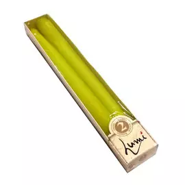 Свеча античная Lumi 2 шт лайм