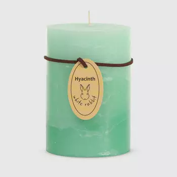 Свеча ароматическая трехцветная White Rabbit цветок тропического дерева 7х10 см