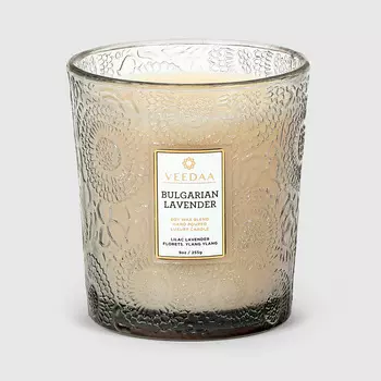 Свеча ароматическая Veedaa bulgarian lavender valeno в стекле