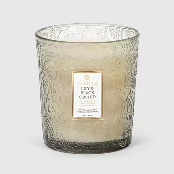 Свеча ароматическая Veedaa lily & black orchid в стекле