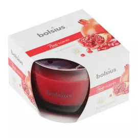 Свеча ароматическая в стакане Bolsius 63/90 гранат