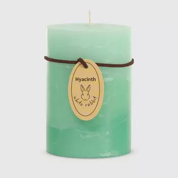 Свеча ароматическая White Rabbit трёхцветная с ароматом зелёного чая 7х10 см