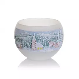 Свеча Bartek Зимний вид круг 12 см