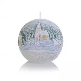 Свеча Bartek Зимний вид шар 10 см