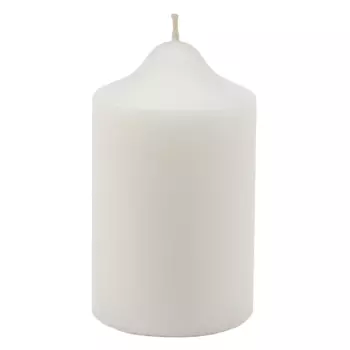 Свеча бочонок Антей-Кэндл классик 10х5 см белая