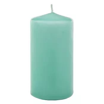 Свеча бочонок Антей-Кэндл классик 10х5 см бирюзовая