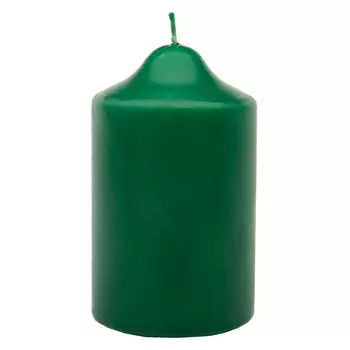 Свеча бочонок Антей-Кэндл классик 10х7 см зеленая
