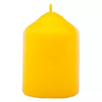 Свеча бочонок Антей-Кэндл классик 10х7 см желтая