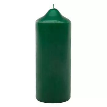Свеча бочонок Антей-Кэндл классик 15х5 см зеленая