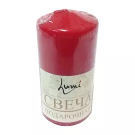 Свеча бочонок Lumi 5x10 красная