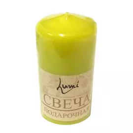 Свеча бочонок Lumi 5x10 лайм