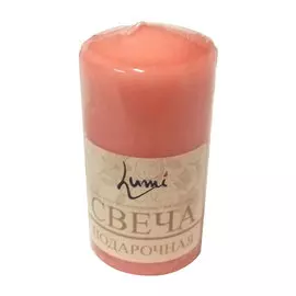 Свеча бочонок Lumi 5x10 лососевая