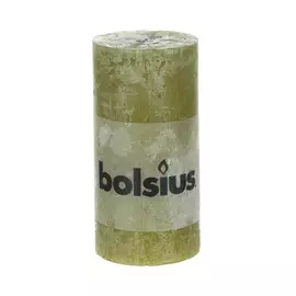 Свеча Bolsius 100/50 rustic оливковый зеленый