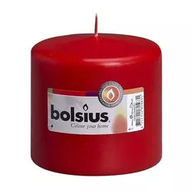 Свеча Bolsius 10x10 красная