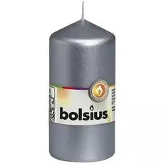 Свеча Bolsius 120/60 серебрянный