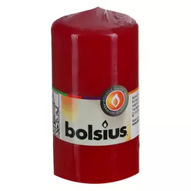 Свеча Bolsius 120/60мм бордовая