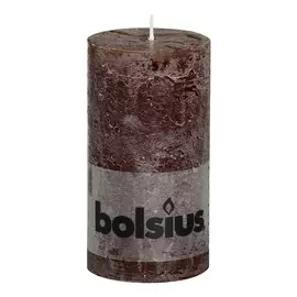 Свеча Bolsius block Rustic 13x6,8 шоколад