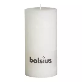 Свеча Bolsius block Rustic 20x10 белая