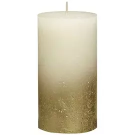 Свеча Bolsius gold ivory 13х6.8 см