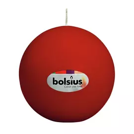 Свеча Bolsius круглая 7 см бордовая