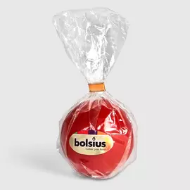 Свеча Bolsius круглая 7 см красная